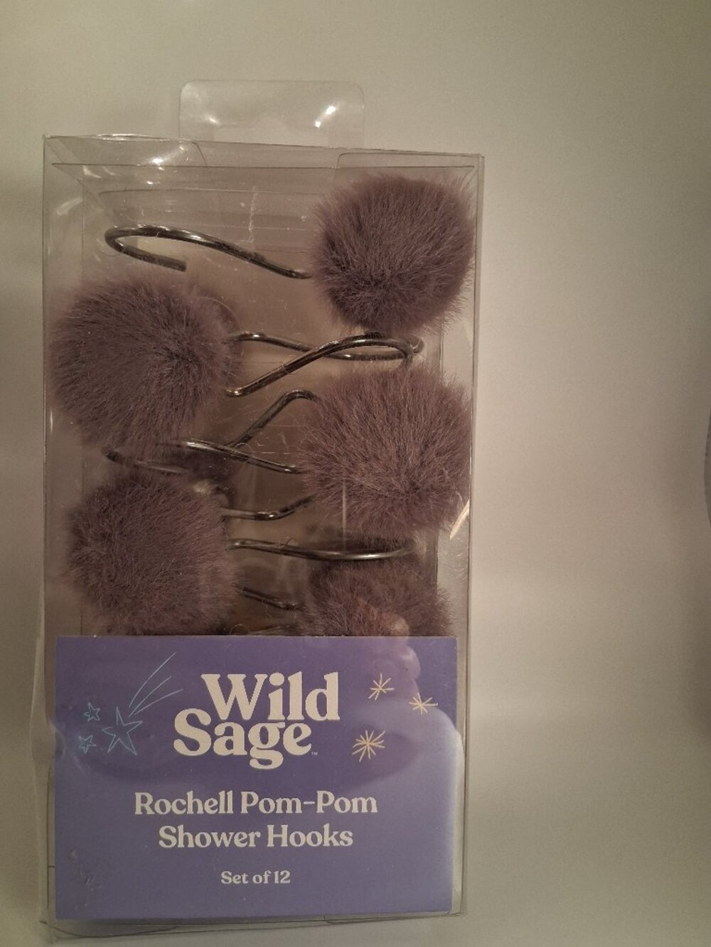Wild Sage Rochell Pom-Pom Shower Hooks